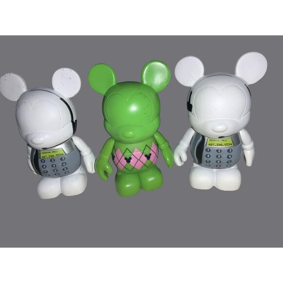 Disney Vinylmation Mickey Mouse Figurines Set Of 3 By Susan Foy - Picture 1 of 9